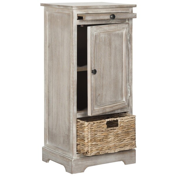 Spenser Vintage White/ Grey Tall Storage Unit