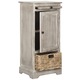Spenser Vintage White/ Grey Tall Storage Unit