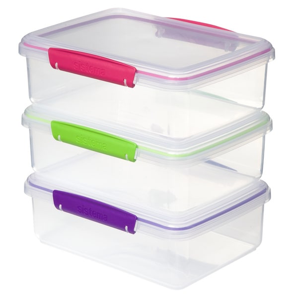 Shop Sistema To Go 2L Containers Clear 3pk - Free Shipping On Orders ...