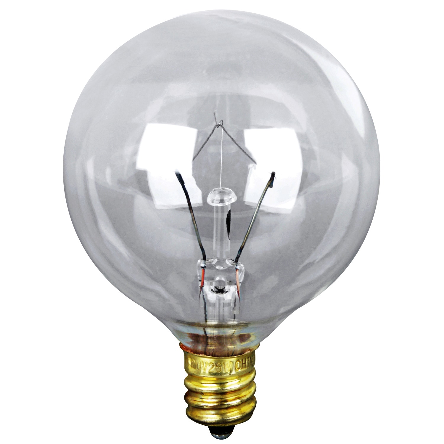 Shop Feit Electric Bp40g16 1 2 40 Watt Clear Long Life Vanity Globe Light Bulb 2 Count Overstock 11634589