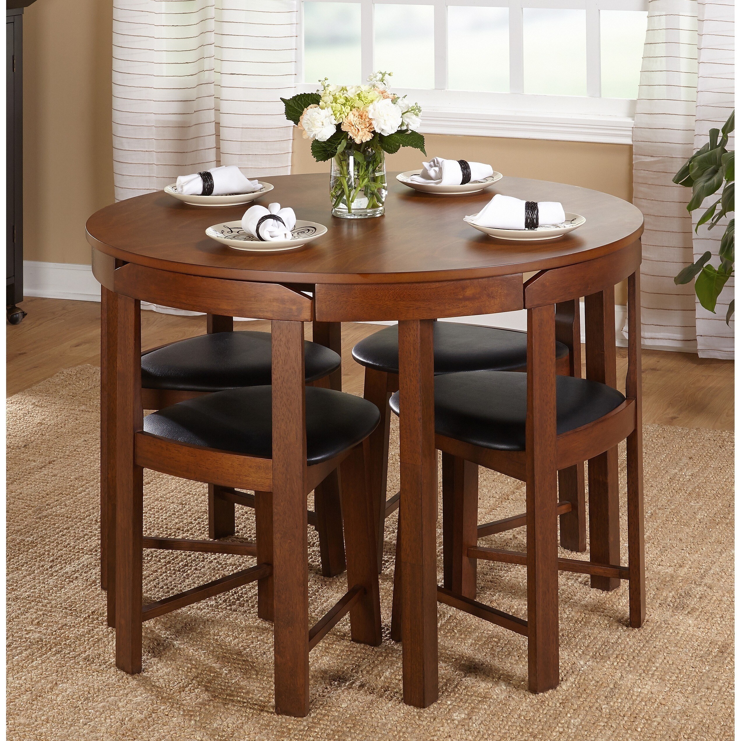 Shop Simple Living 5-piece Tobey Compact Round Dining Set - Free