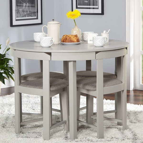 small round extendable dining table and chairs