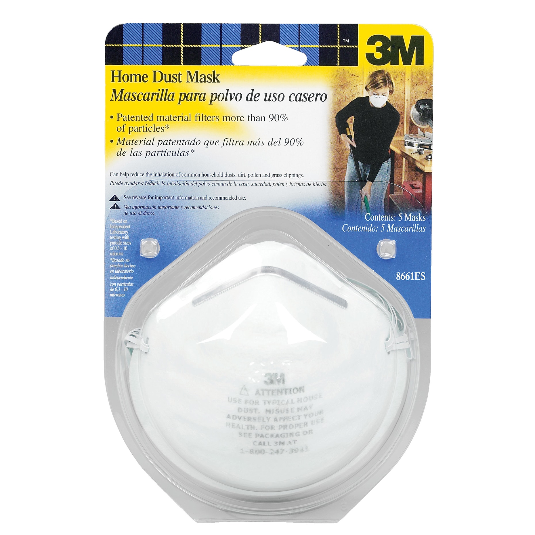3m 8661pc1-a home dust mask 3m 8661pc1-a home dust mask