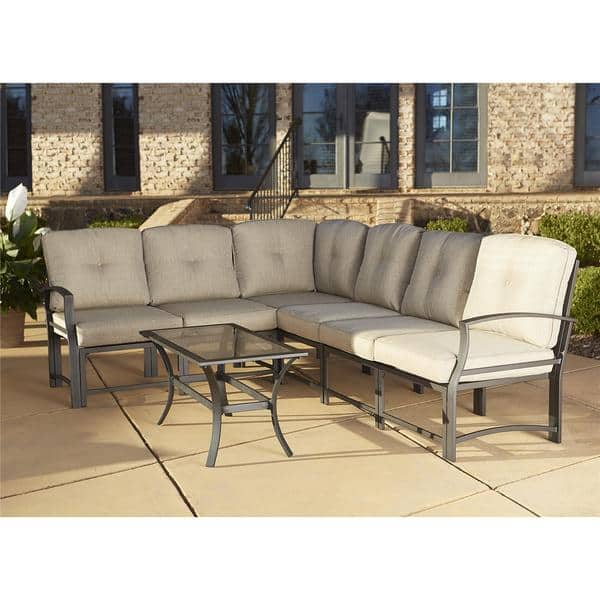Shop Cosco Outdoor Aluminum Sofa Sectional Patio Furniture Set