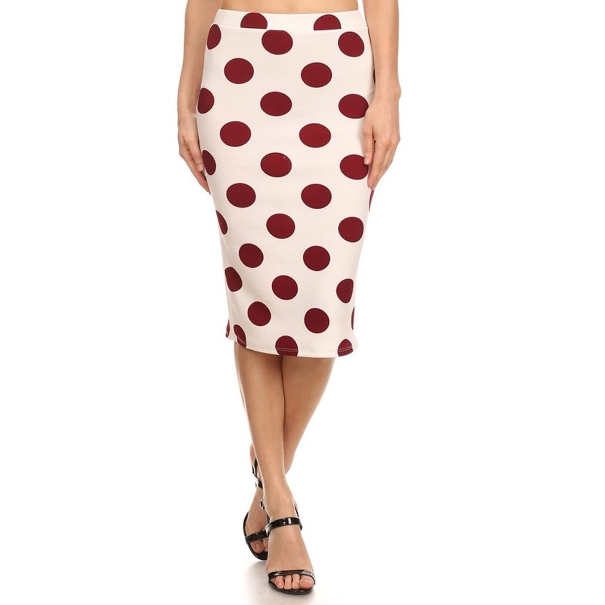 Shop Moa Collection Polka Dot Pencil Skirt On Sale Free Shipping On Orders Over 45
