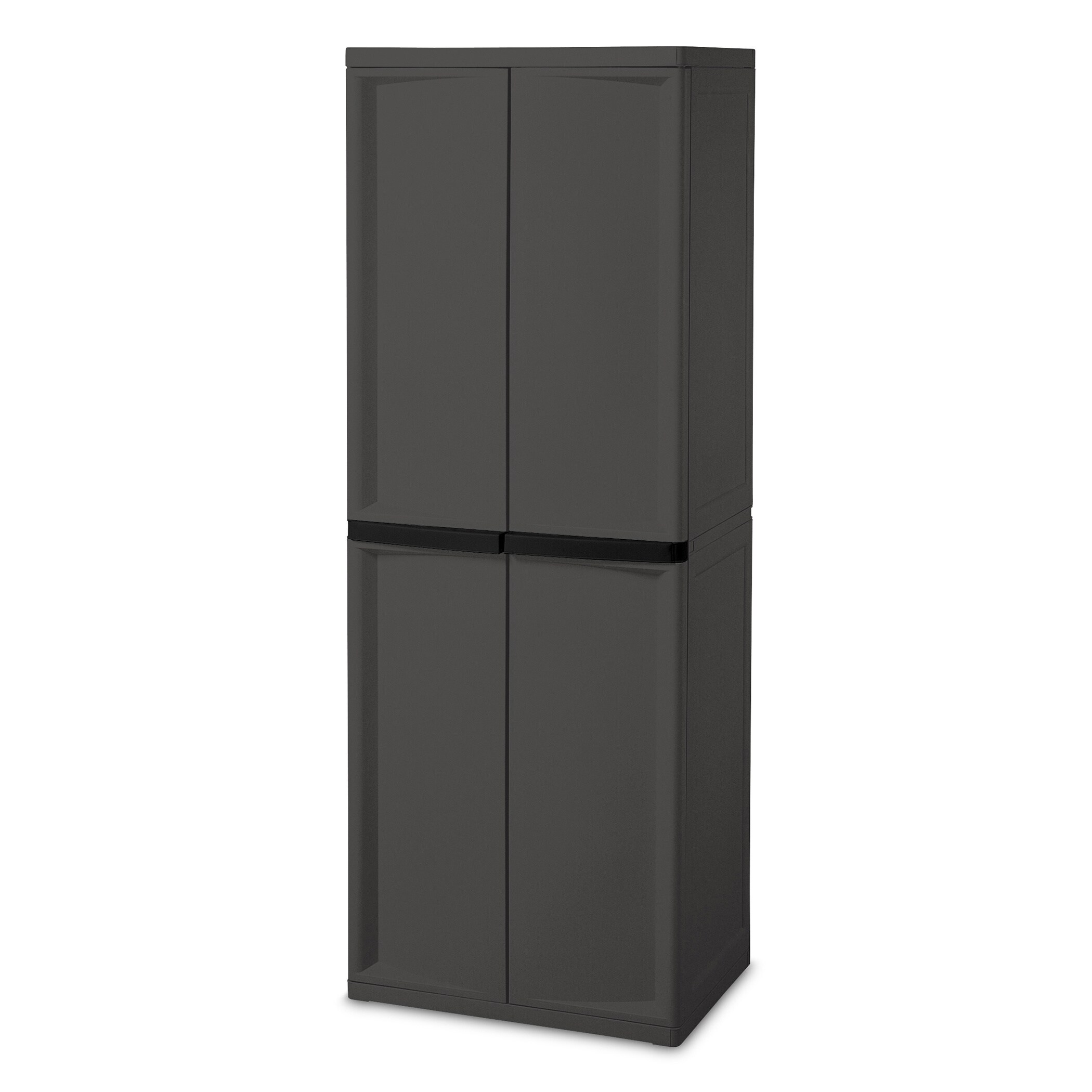 Shop Sterilite 01428501 4 Shelf Utility Cabinet Free Shipping