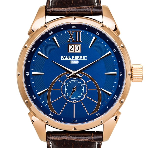 Paul Perret Utopia Men's Ronda 6004.B Movement Sapphire Sunray Satin ...