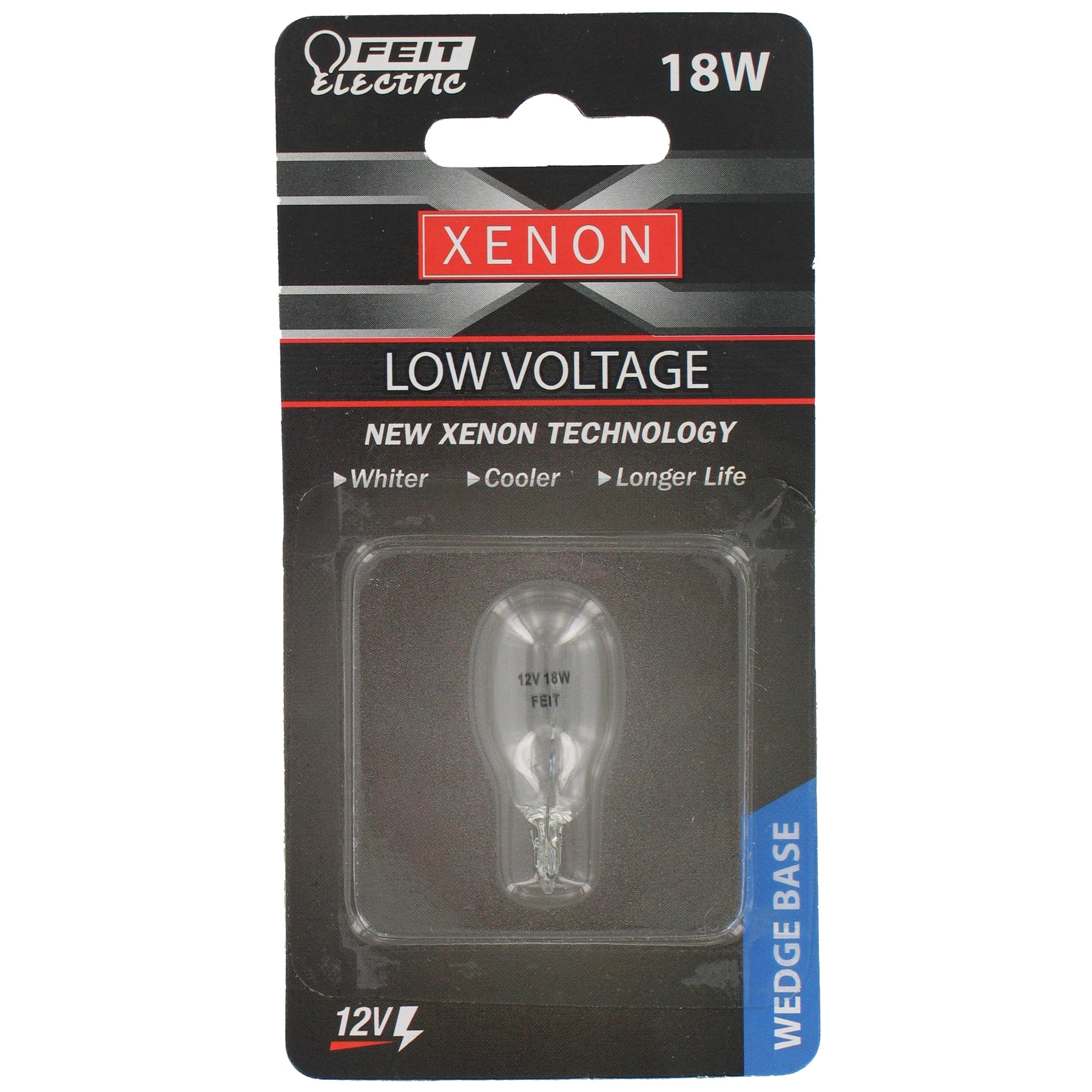 Feit Electric BPXN-12 18 Watt T5 Clear Wedgebase Xenon Halogen Bulb - Bed  Bath & Beyond - 11637538