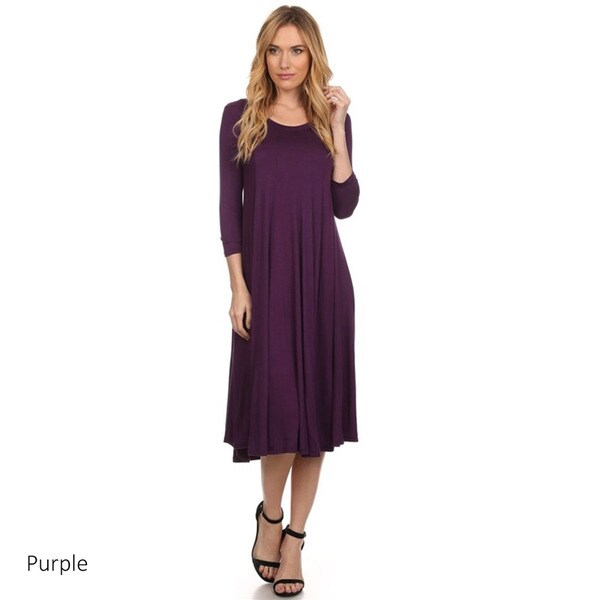 purple casual dress women's dresses