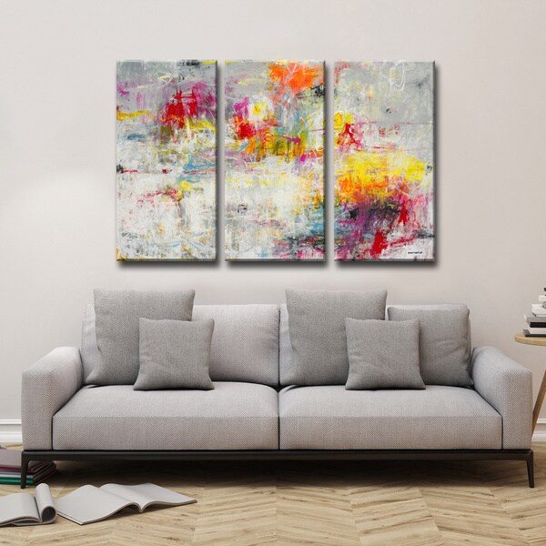 Day In The Sun 3 Pc Wred Canvas Abstract Art Set On Day In The Sun 3 Pc Wred Canvas Abstract Art Set On Free Shipping Today 11638649