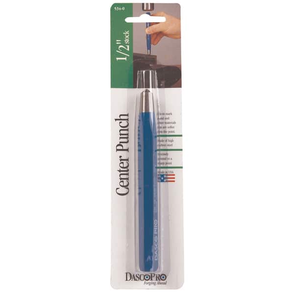 GEARWRENCH 82271 1/4" X 5-1/2" Center Punch – Black Finish, Marking Center Lines & Pilot Drill Locations