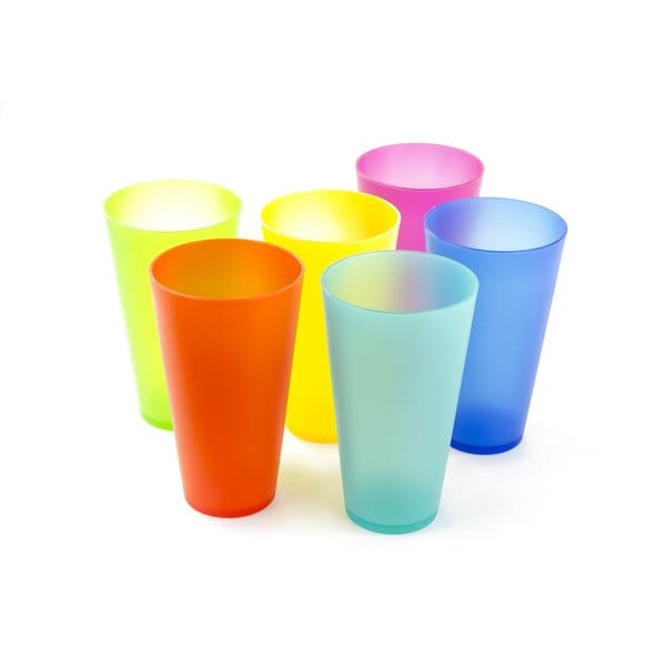 Shop 6 Pack Colorful Reusable Party Cups - Cute Picnic Drinkware - On ...