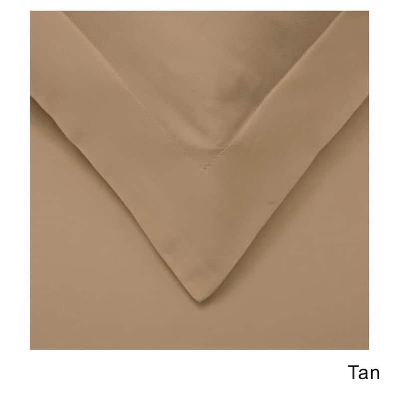 Superior 400 Thread Count Combed Cotton Sateen Duvet Cover Set - Lilac - Queen