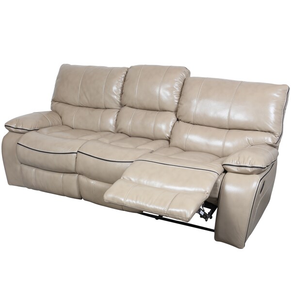 cream reclining sofa