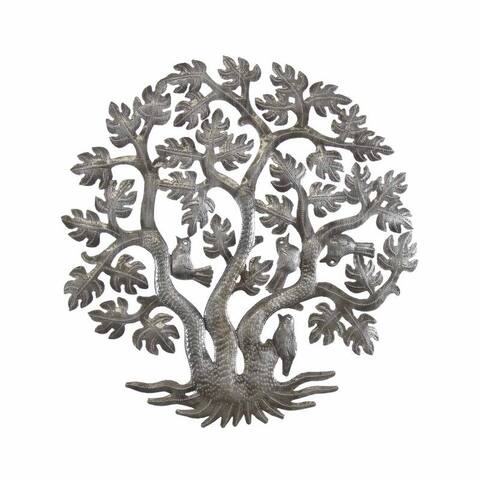 Handmade 14-inch Tree of Life Triple Trunk (Haiti)