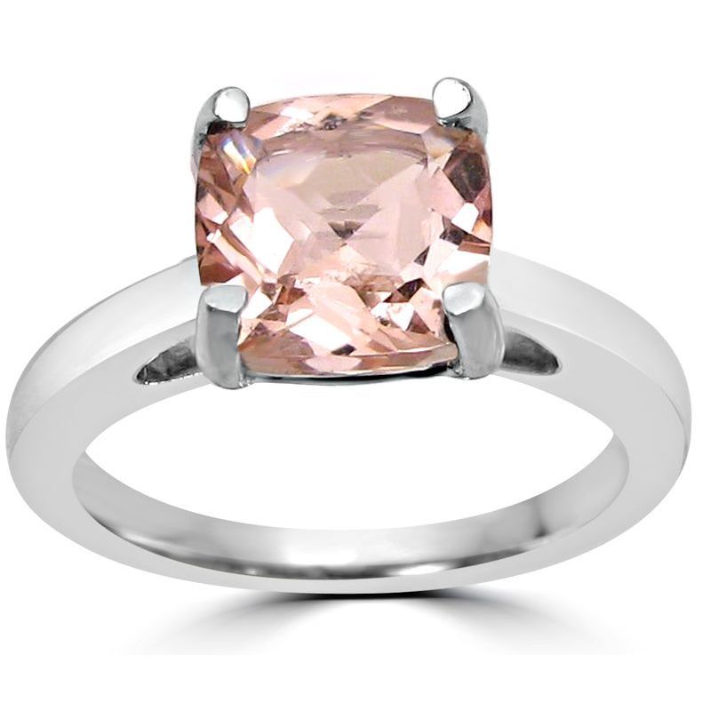 morganite ring solitaire