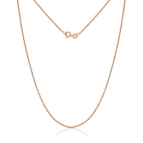 pink gold necklace chain
