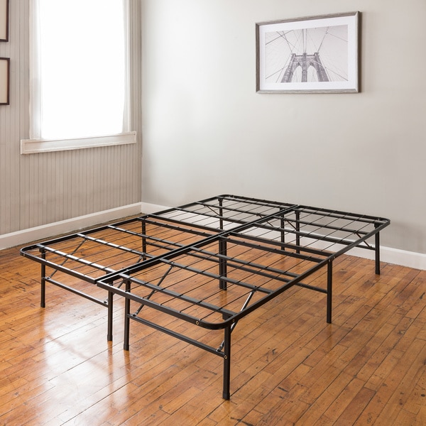 Classic Brands Hercules Heavy-Duty Adjustable Platform 14-Inch Metal Bed Frame Mattress Foundation or Box Spring Twin