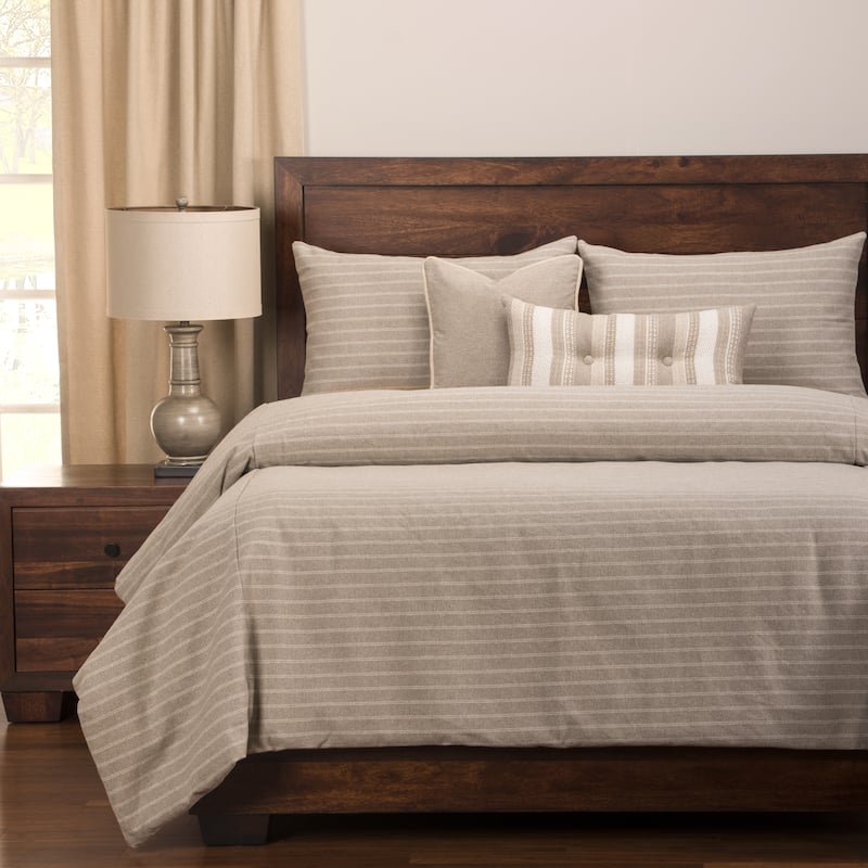 Copper Grove Stom Ticked Stripe 6-piece Cotton-blend Duvet and Comforter Insert Set