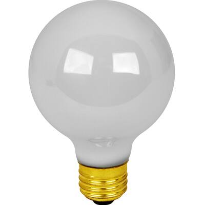 Feit Electric 40G25/W 40 Watt White Bath & Vanity Globe Light Bulb