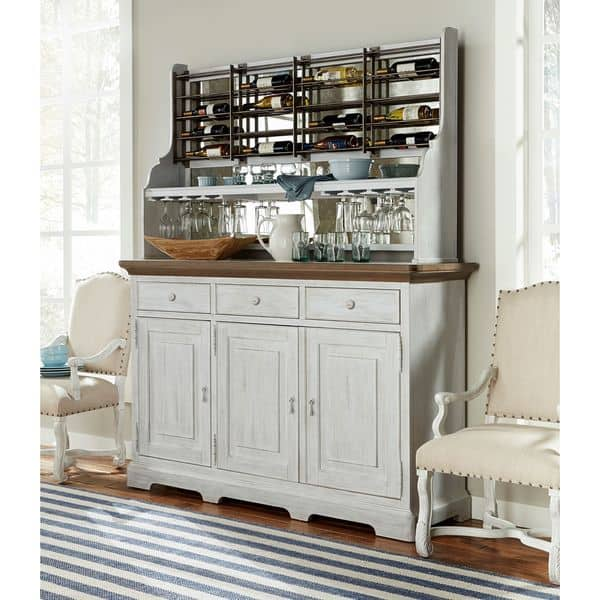 Shop Dogwood Credenza With Complete Wine Rack Overstock 11642831