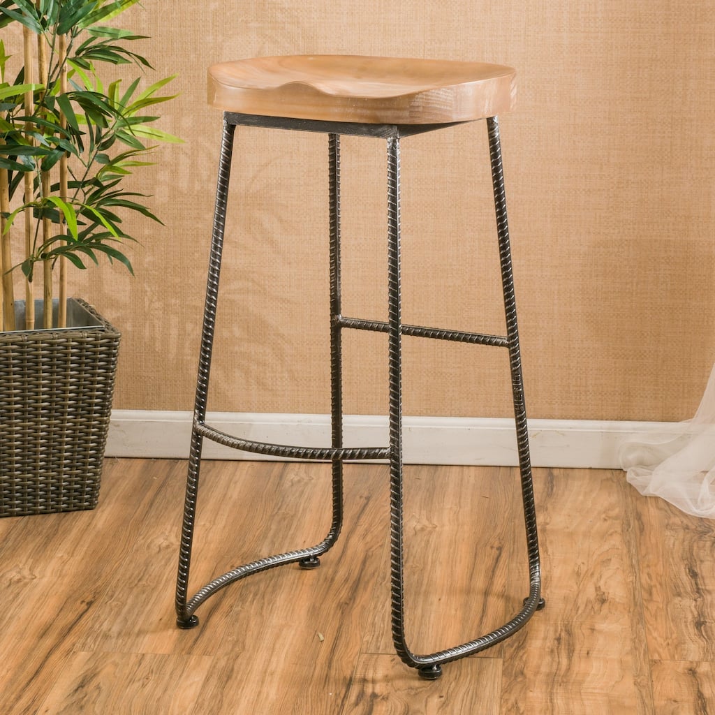 Burgos 31-inch Rustic Barstool by Christopher Knight Home