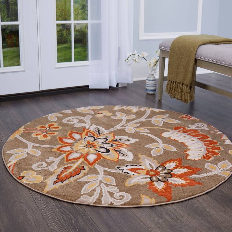Home Dynamix Tremont Teaneck Contemporary Floral Area Rug
