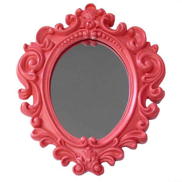 slide 1 of 1, Pink Vanity Mirror