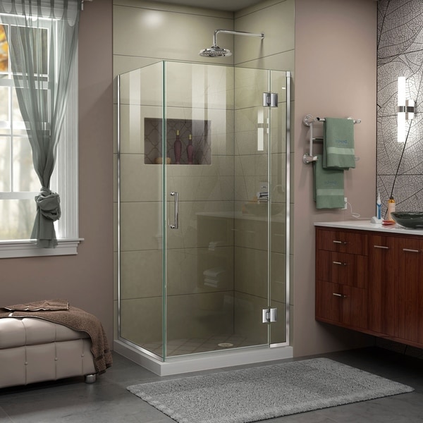 DreamLine Unidoor-X 30 3/8 in. W x 30 in. D x 72 in. H Frameless Hinged Shower Enclosure - 30" x 30.38"