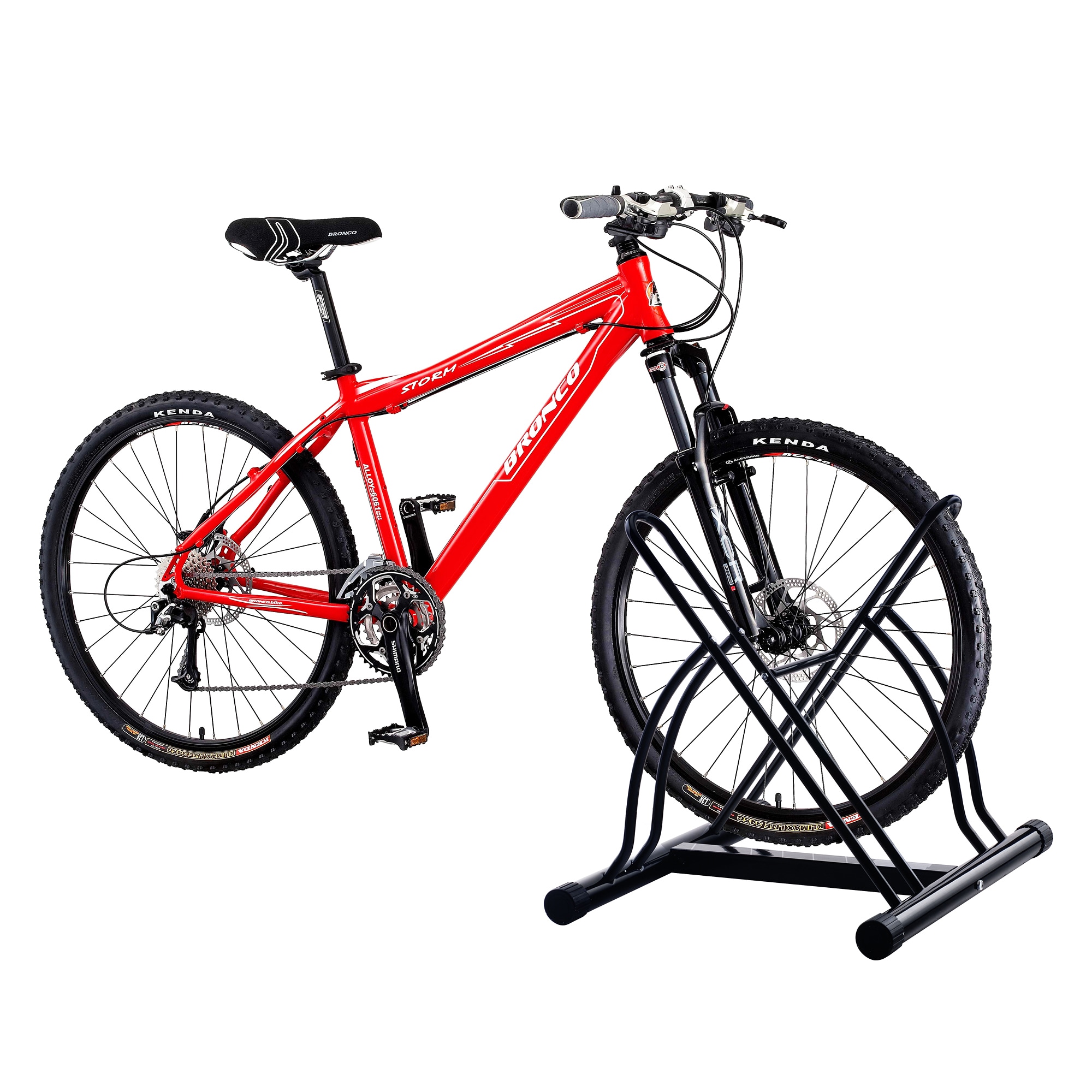 two bike floor stand