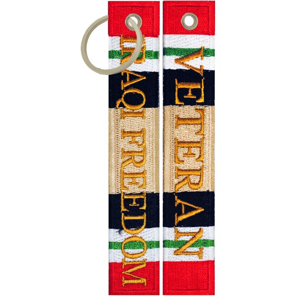 Iraqi Freedom Veteran Keychain/ Luggage Tag
