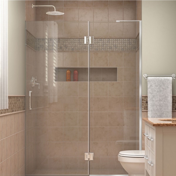 DreamLine Unidoor-X 49 In. W X 72 In. H Hinged Shower Door - Free ...