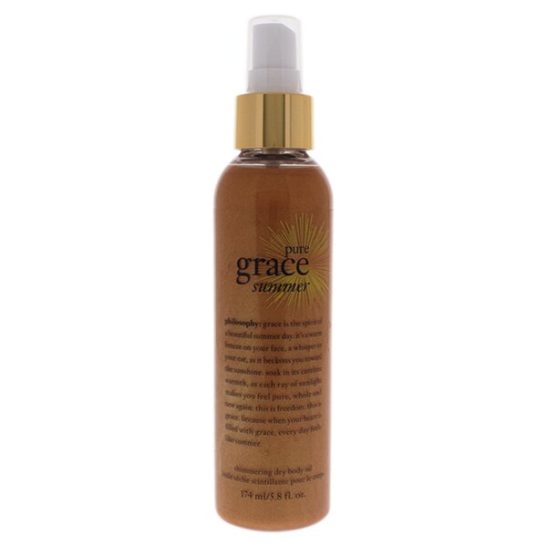 Philosophy Pure Grace Summer Shimmering Dry 5.8ounce Body Oil Free