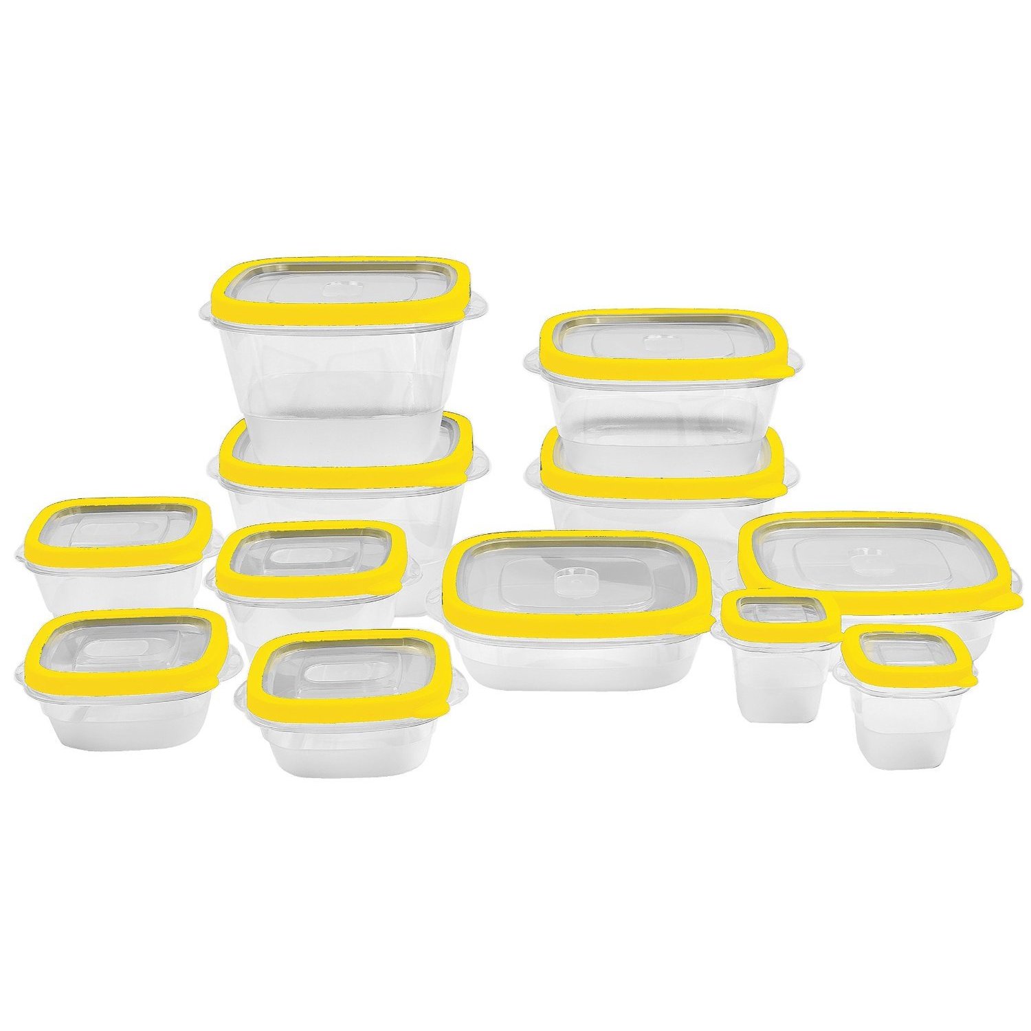24 Piece Plastic Food Storage Containers Set with Vents and Air Tight  Locking Lids - Bed Bath & Beyond - 11650405