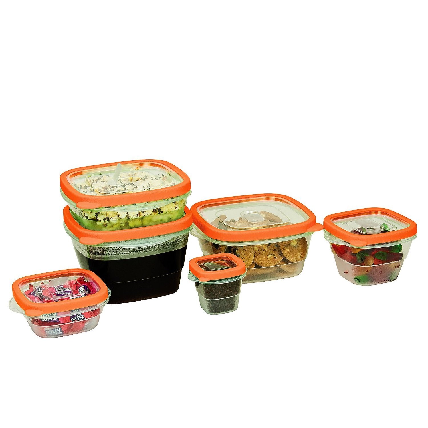 24 Piece Plastic Food Storage Containers Set with Vents and Air Tight  Locking Lids - Bed Bath & Beyond - 11650405