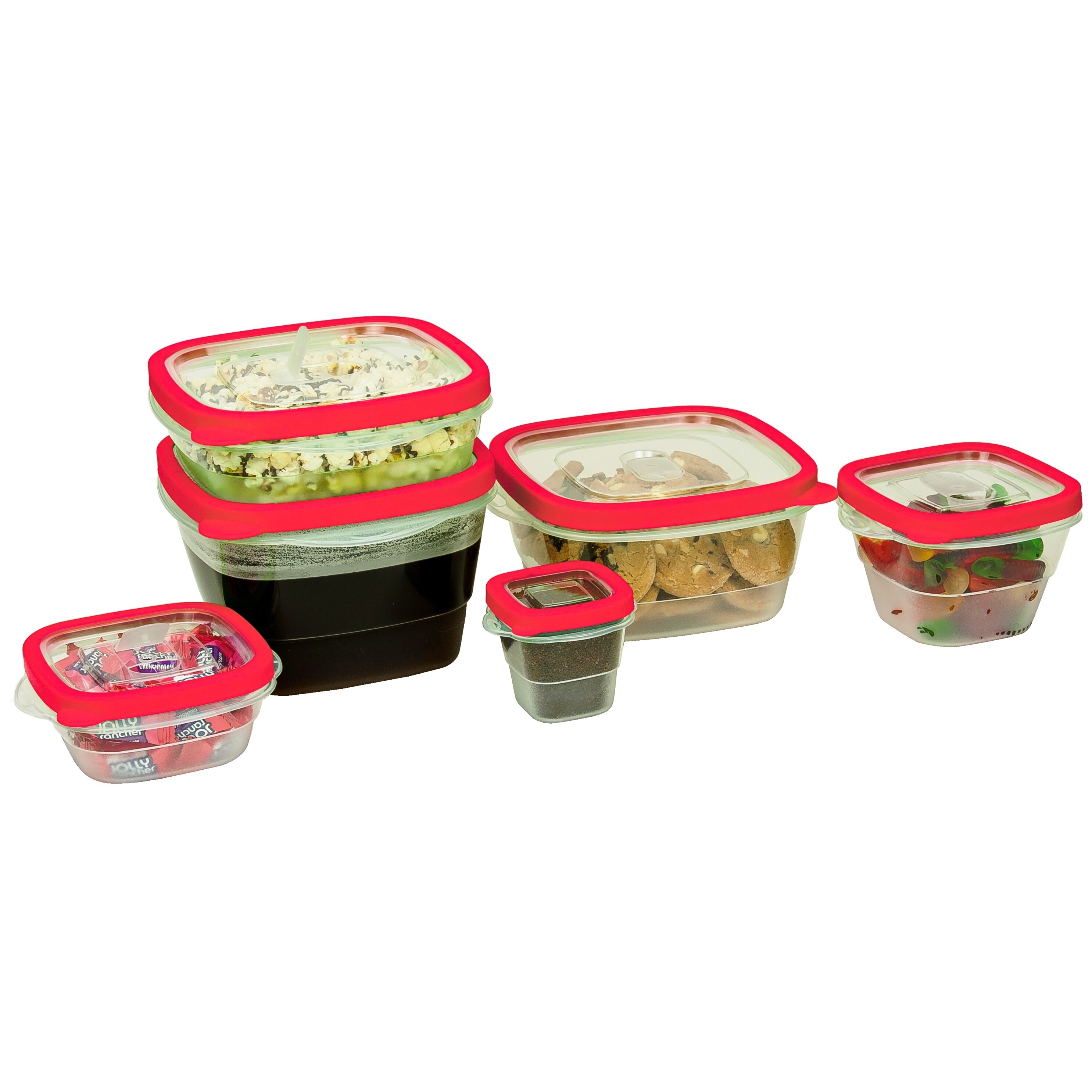 24 Piece Plastic Food Storage Containers Set with Vents and Air Tight  Locking Lids - Bed Bath & Beyond - 11650405