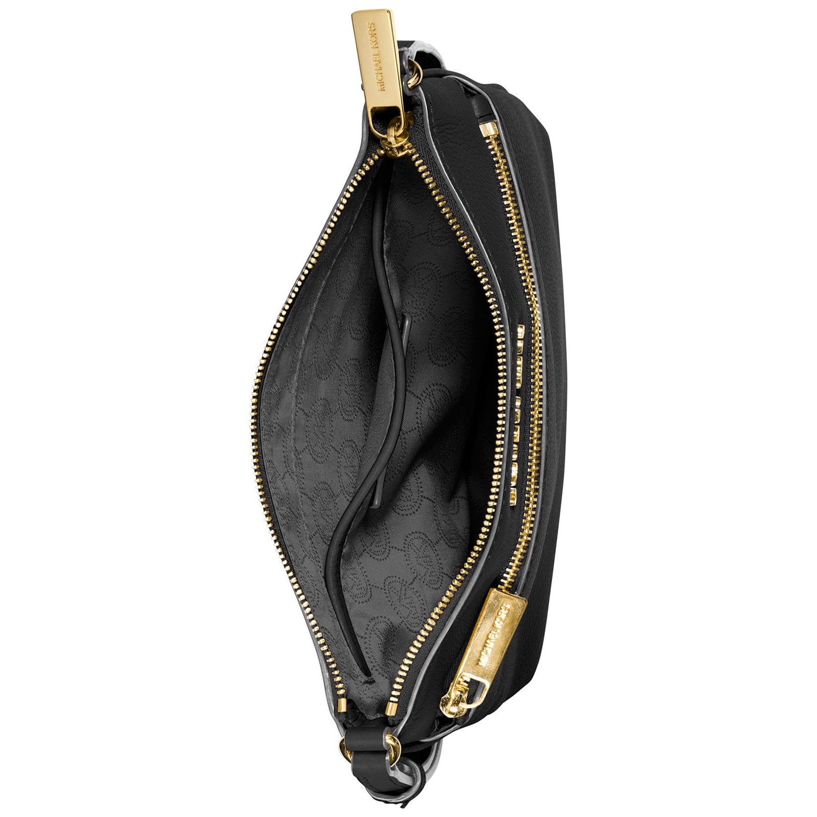 michael kors purses black and gold