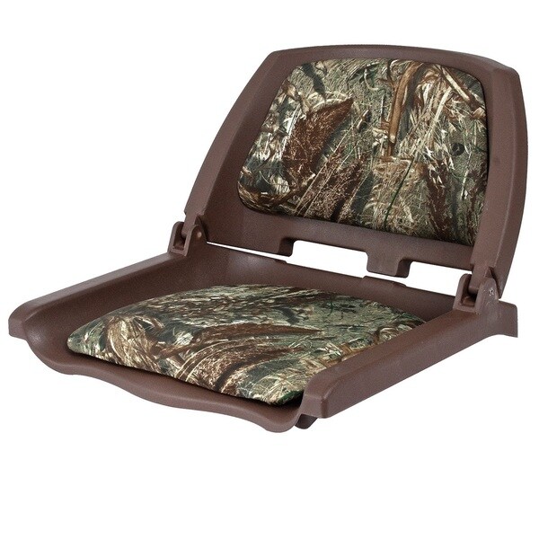 Shoreline Marine Boat Seat Camo Brown