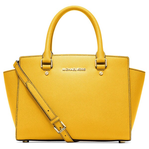 michael kors yellow satchel