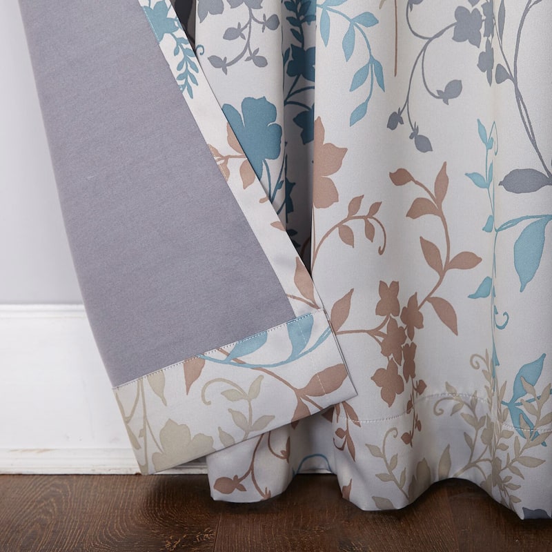 Sun Zero Andy Rod Pocket Room Darkening Curtain Panel, Single Panel