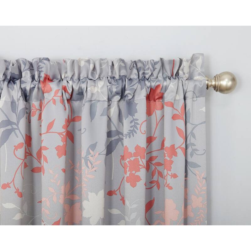 Sun Zero Andy Rod Pocket Room Darkening Curtain Panel, Single Panel