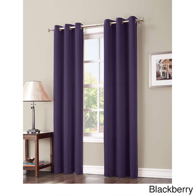 Sun Zero Hayden Energy Saving Blackout Grommet Curtain Panel - Single Panel