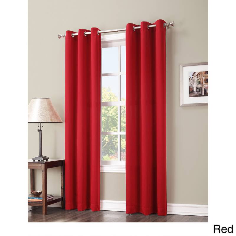Sun Zero Hayden Energy Saving Blackout Grommet Curtain Panel - Single Panel