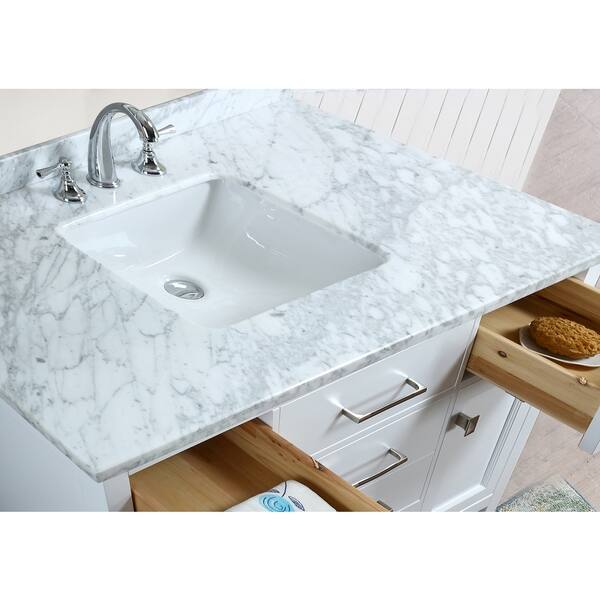 Bella 48-inch Vanity with Carrara Marble Top