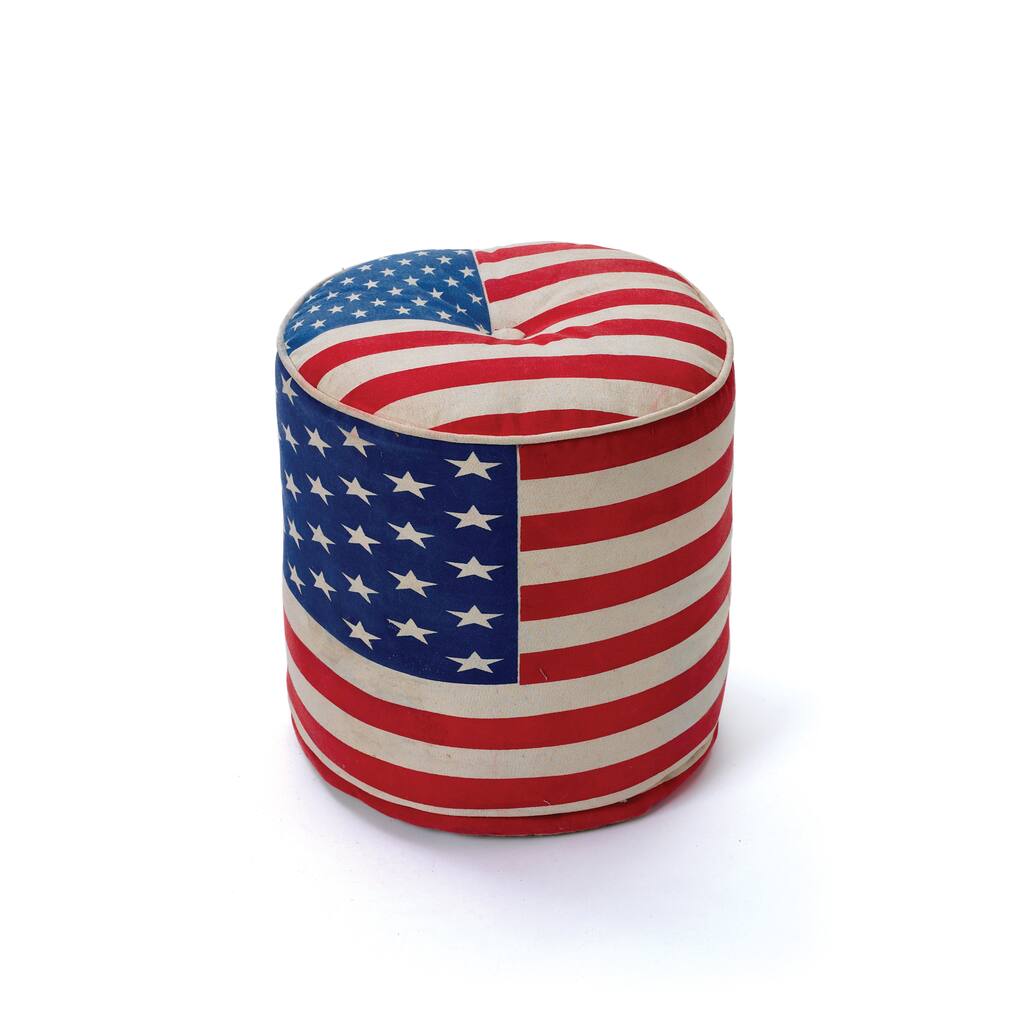 Hip Vintage Anthem Round Pouf