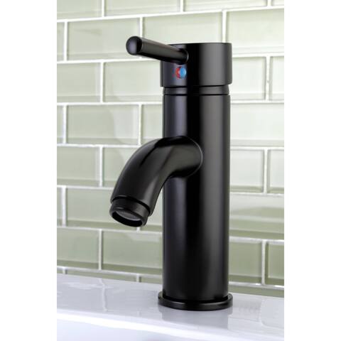 Single Handle Oil Rubbed Bronze Bathroom Faucet with Pop-up Drain