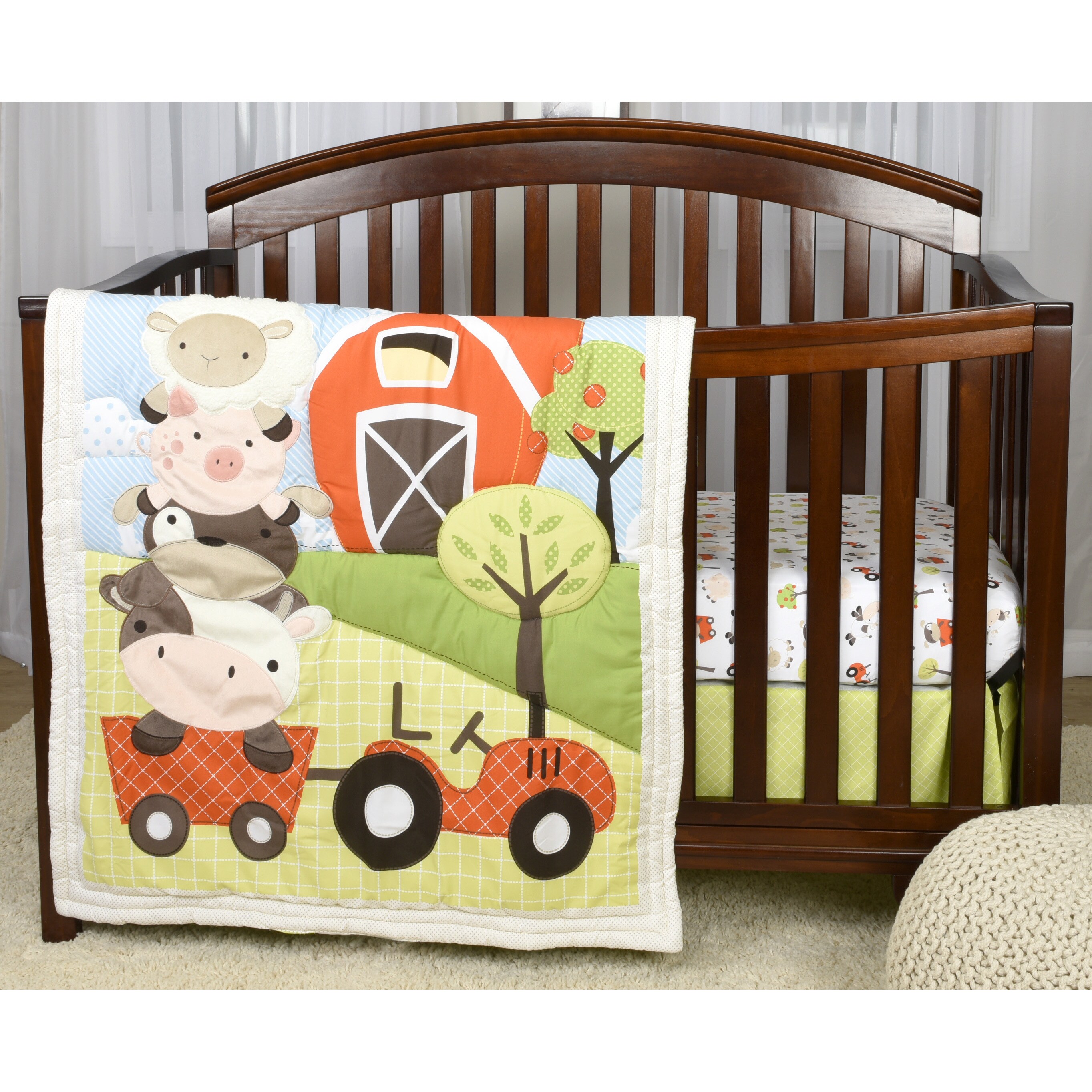 farm crib bedding set