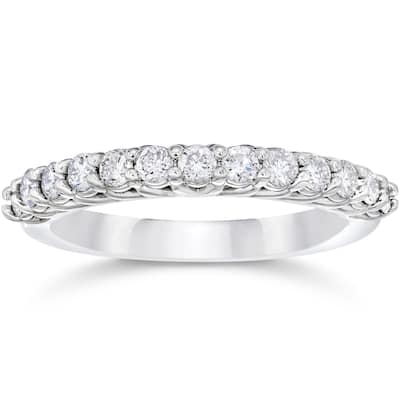 10k White Gold 5/8ct TDW Diamond Wedding Ring