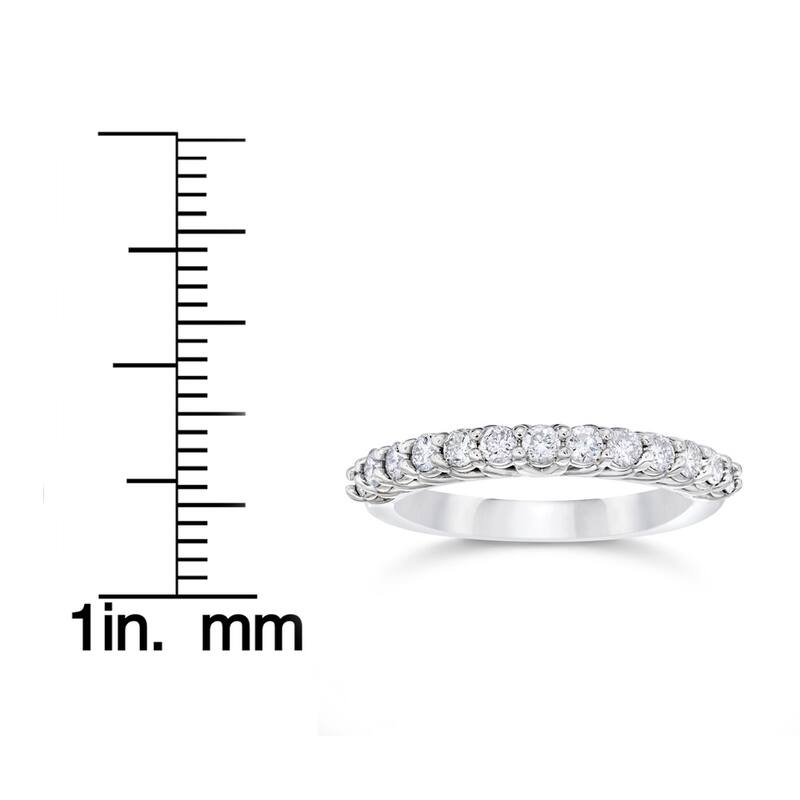 10k White Gold 5/8ct TDW Diamond Wedding Ring