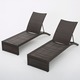 Turin Outdoor Adjustable Wicker Chaise Lounge (Set of 2) by Christopher Knight Home - Thumbnail 7